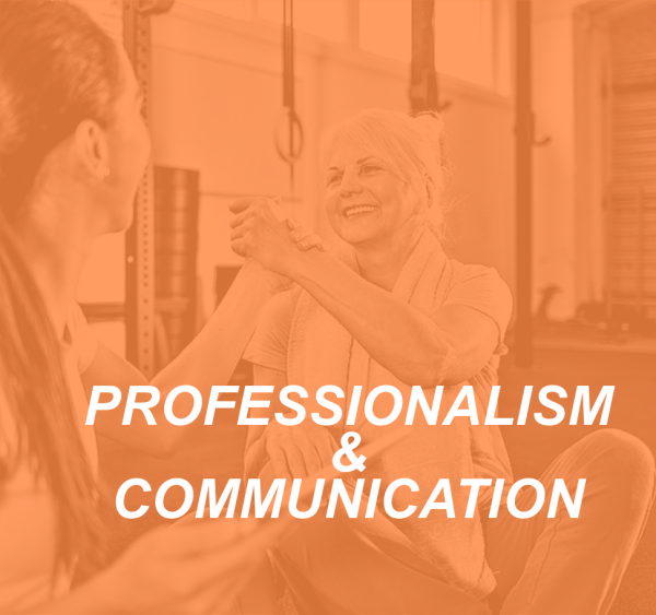 Professionalism and communication.