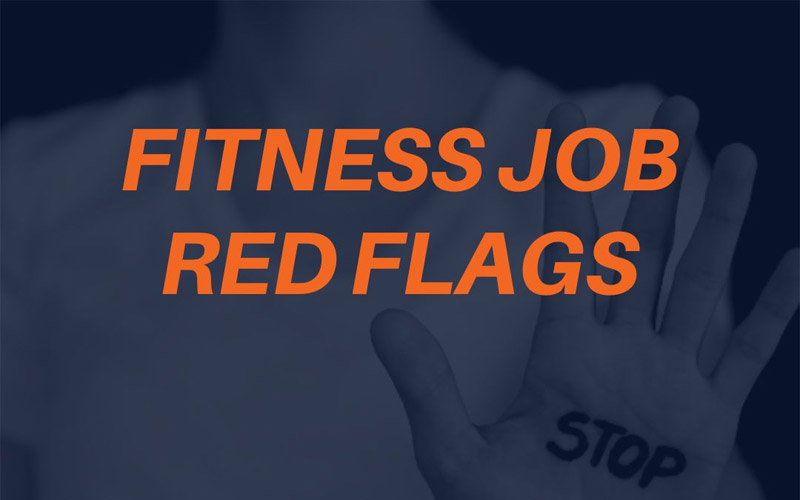 Fitness job red flags title card.